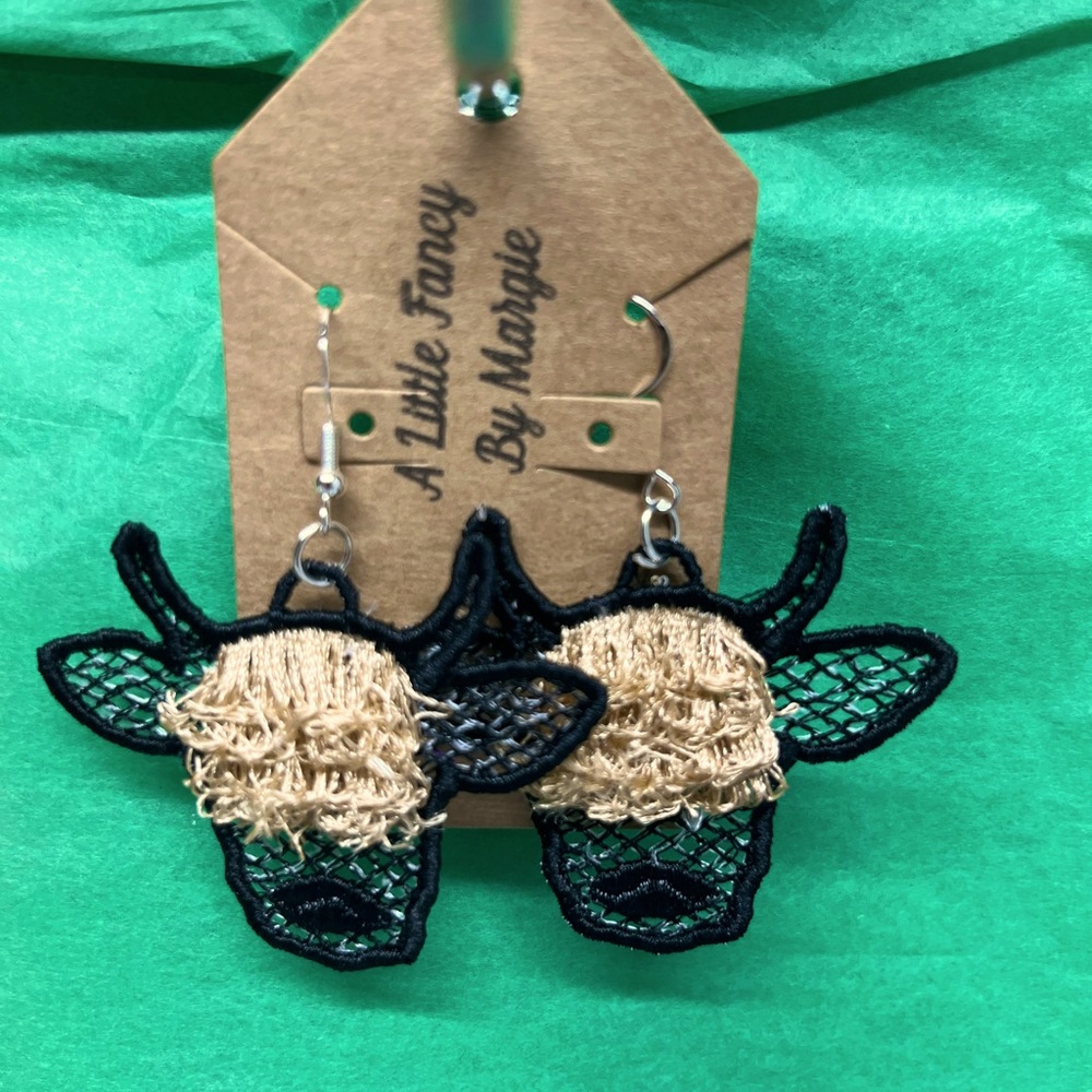 Cow earrings